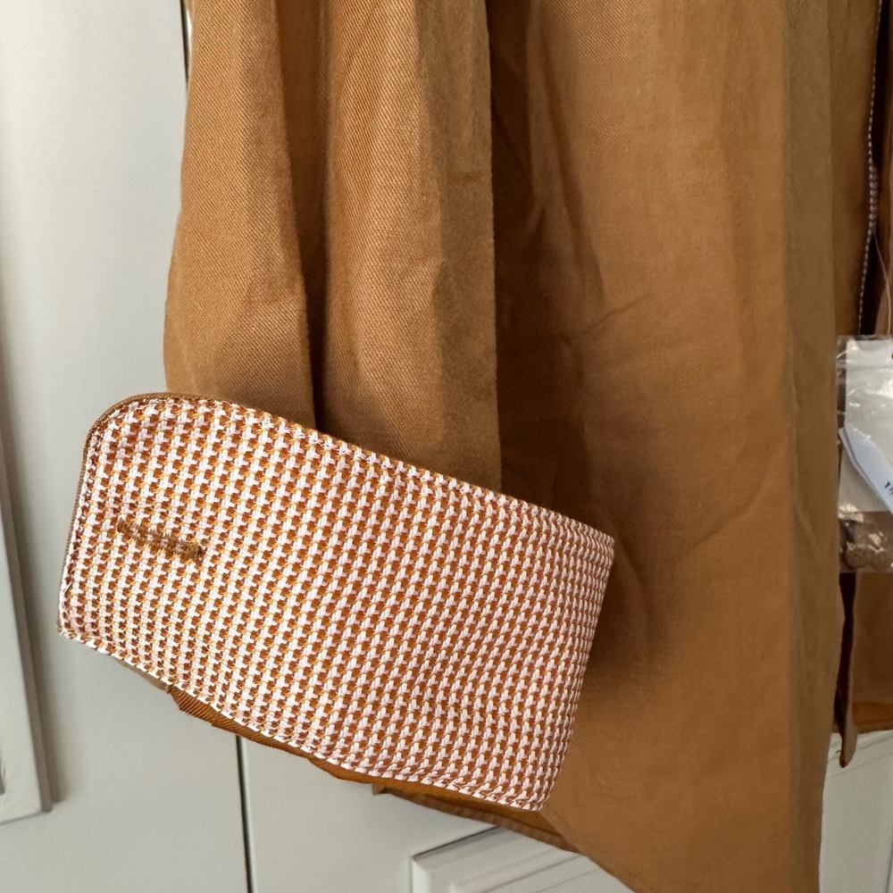 NWT Paul Fredrick Light Rust Cotton Button Down Classic Fit, Size Small - Picture 12 of 13